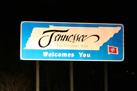 Welcome to Tennessee sign