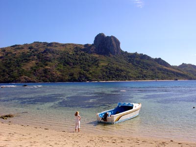 View from the island beach