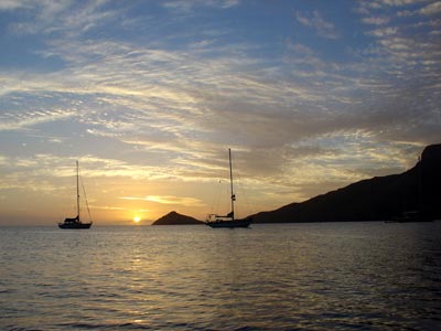 Sunset over water 1